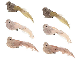 Подвеска полимер Птичка на клипсе 11,5*4см 761622